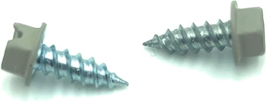Eagle 1#8 1/2 inch (100 Count) Gutter Downspout Or Sheet Metal Screws (Multiple Quantities/Colors) - Easy Start Sharp Tip - Zip Screws/Fasteners (100, Clay)