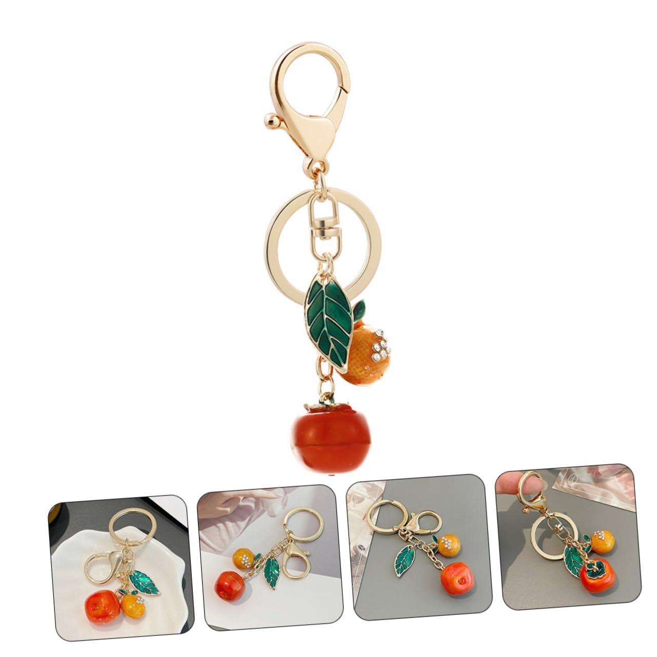 SOIMISS 5piezas Llavero De Diseño De Fruta Colgante Decorativo Para Llaves y Mochilas Único y Práctico