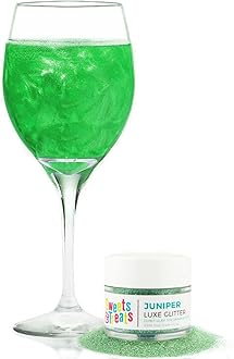 Bulk 20g Dark Green Edible Glitter for Drinks | Premium Edible Glitter for Cakes, Cocktails, Dark Green Cake Decorating Decorations Food Grade, Vegan, Kosher, Halal, Gluten Free - Made in USA
