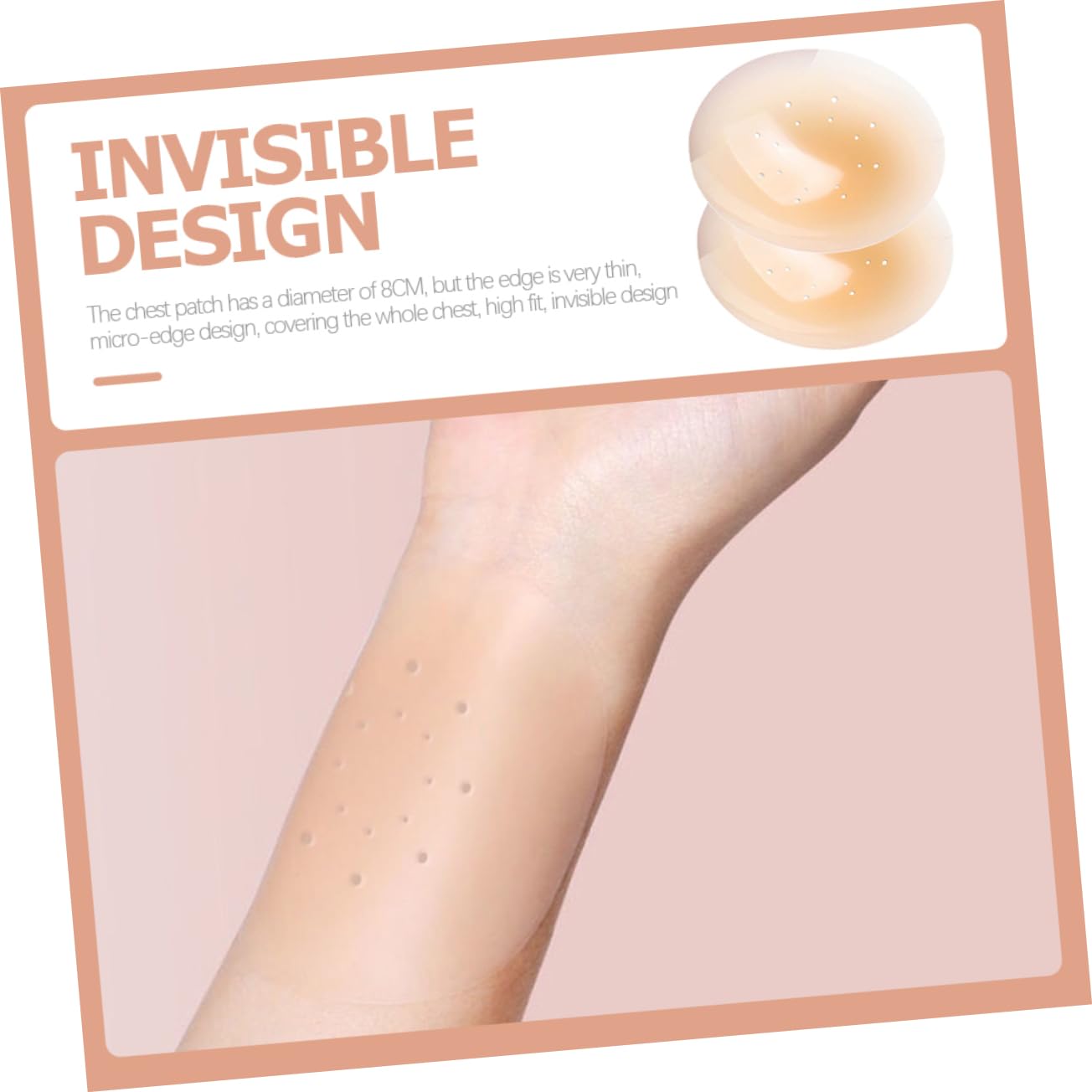 5paia Copricapezzoli Adesivi Traspirante Per Donna Pasties Invisibili Per Scollo Profondo Per Feste Cosplay e Occasioni Speciali