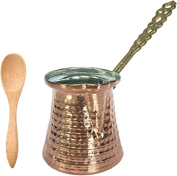 Turkish Coffee Pot, Handmade Copper Small Turkish Coffee Maker, Cezve, Arabic Greek Coffee Pot, Hammered Cezve, Butter Pot 5 oz - 150 ml