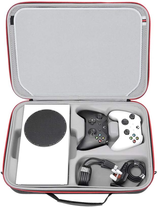 RLSOCO Case for Microsoft Xbox Series S Console | Dustproof, Water-Resistant Storage Pouch, With Wrist Strap And Adjustable shoulder straps | Travel Case Design with YKK Zipper & Scratch Protection