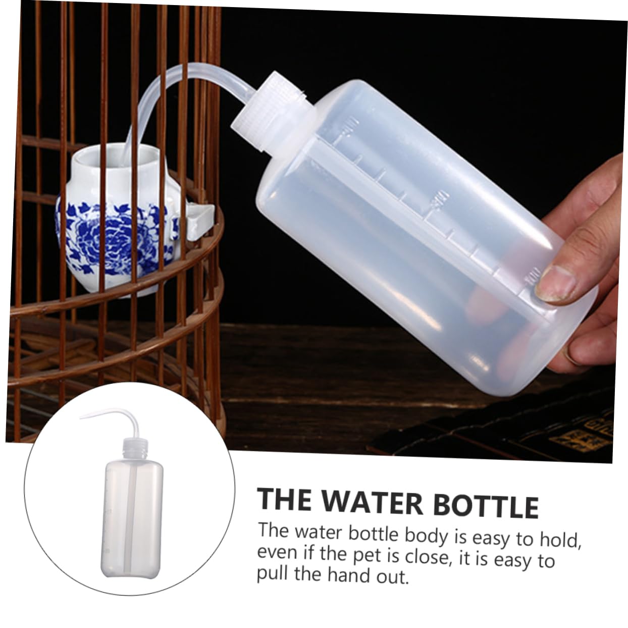 Sosoport 6stücke Vogel Wasserflasche Praktischer Wasserspender Für Vogelkäfige Kompakt Und Einfach Zu Bedienen Für Vogelpflege