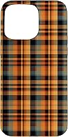 Vista 31 de Plaid Orange Brown Fall Harvest Muted Colors Print Pattern Case for iPhone 16
