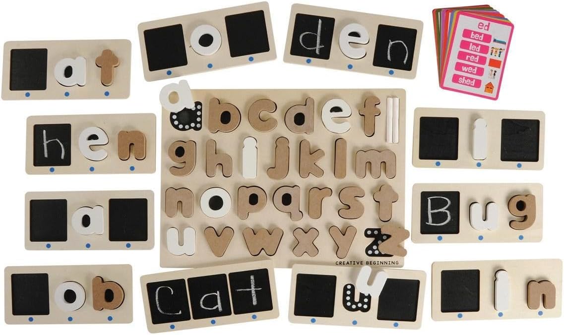 Word Family Chalkboard Kit and Lowercase Chalkboard Puzzle