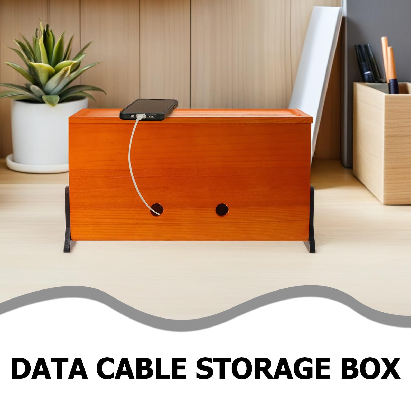 VALICLUD Elektrische Kabel Aufbewahrungsbox mit Professionellem Design und Vielseitigem Stauraum für Arbeitsplatz und Arbeitsplatte