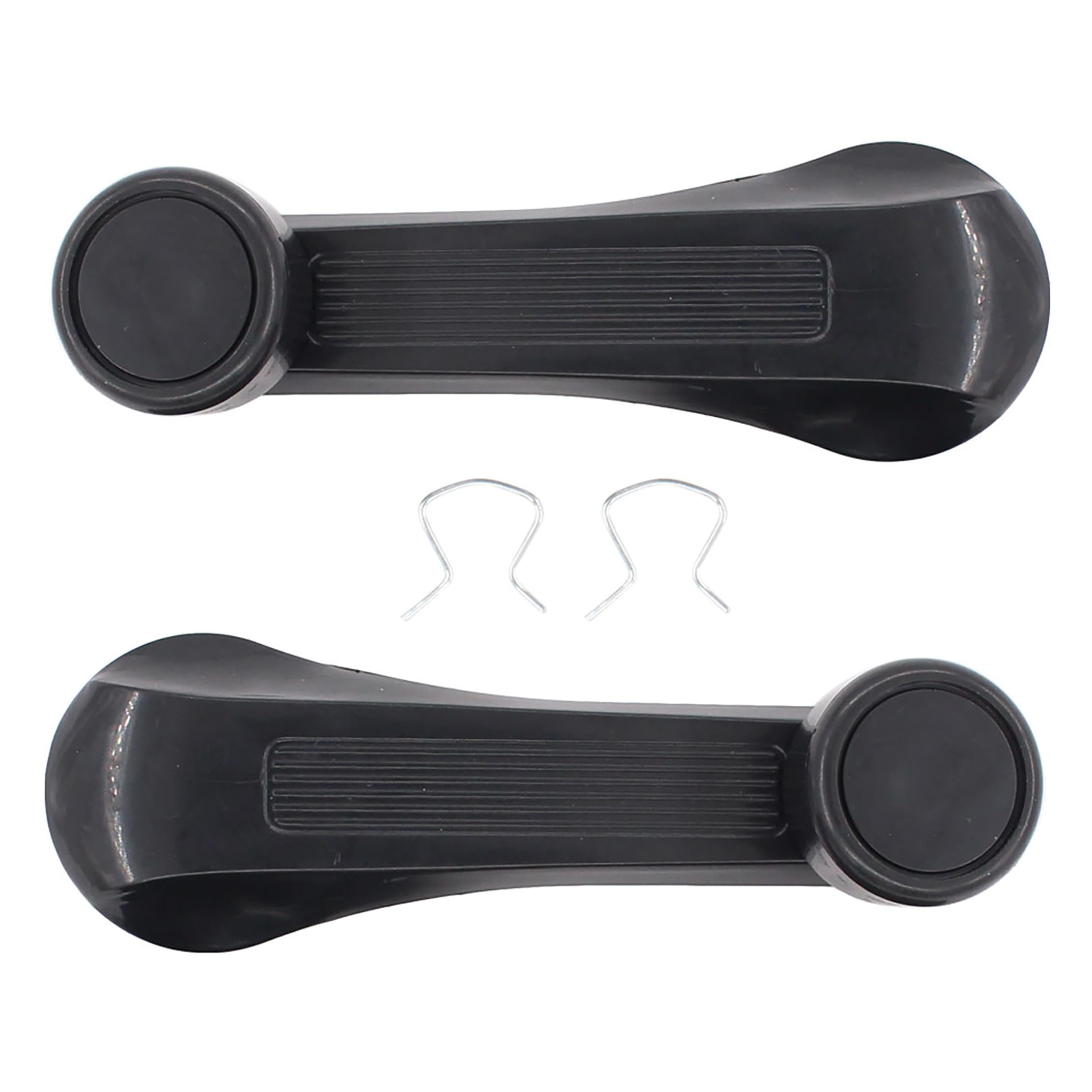 ApplianPar 2Pcs Black Car Window Winder Crank Door Handle Manual Regulators for Honda Civic 1984-2000