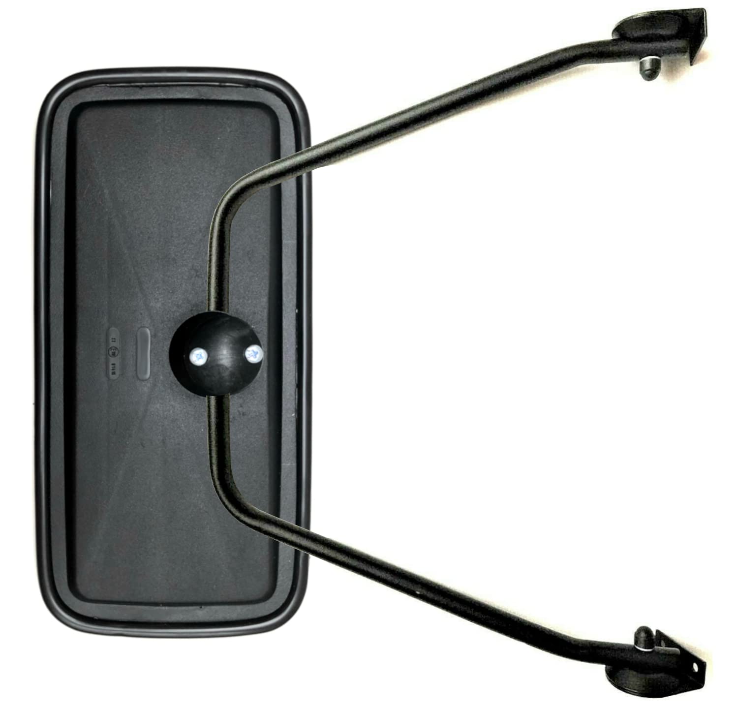 Specchietto retrovisore esterno 375 x 185 E20 ø14-20 R1800 e supporto specchio per camion escavatore trattore