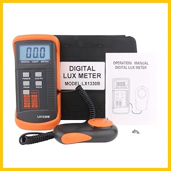 LX1330B Light Meter with Data Hold and Peak Reading Hold Function