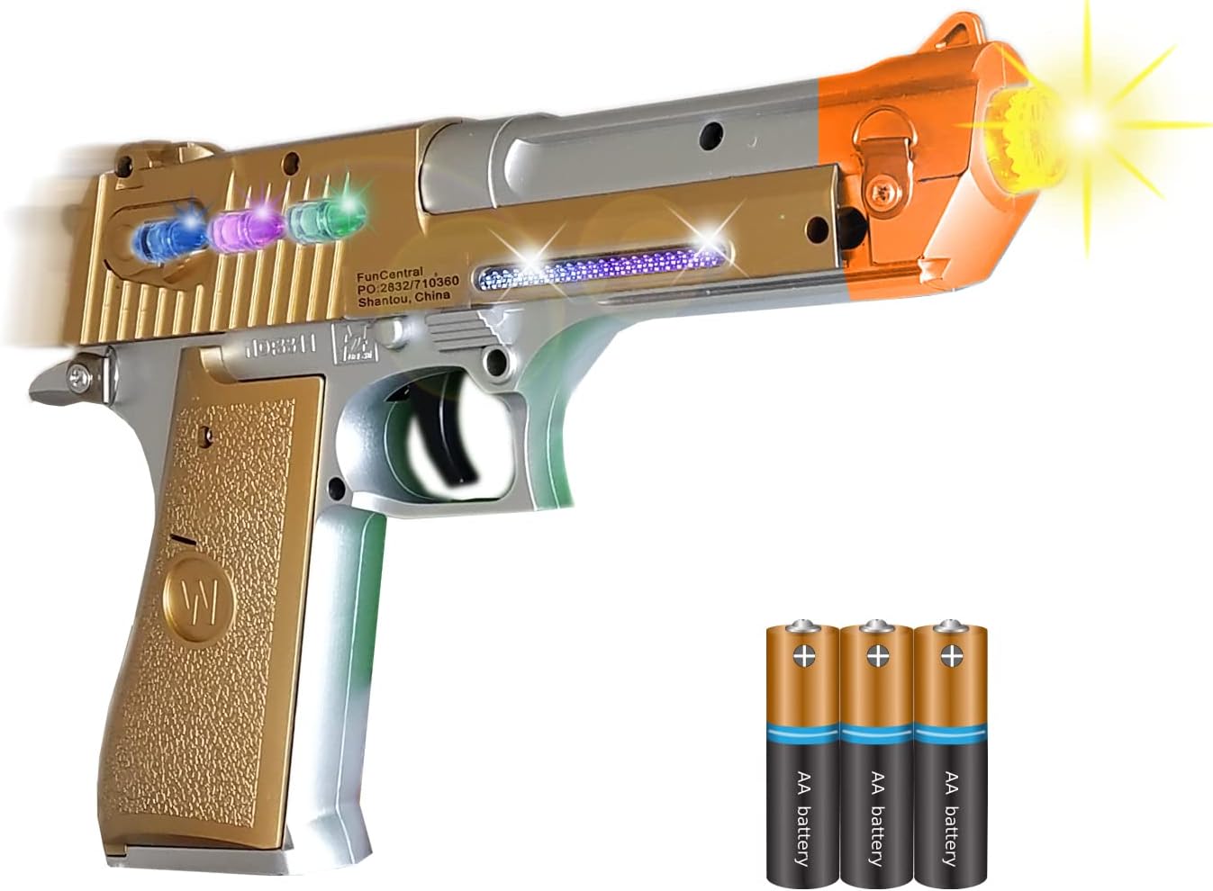 Toys - Pretend Play Toy Gun for Boys | Toy Pistol Gun/Space Gun with Flashing Lights and Sound | Rapid Firing and Vibrating