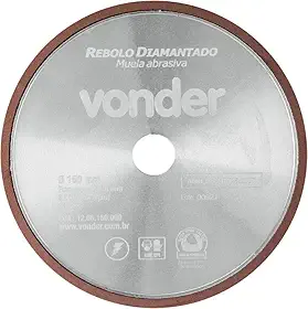 Vonder, Rebolo Diamantado Para Afiação De Serras, 150 Mm.