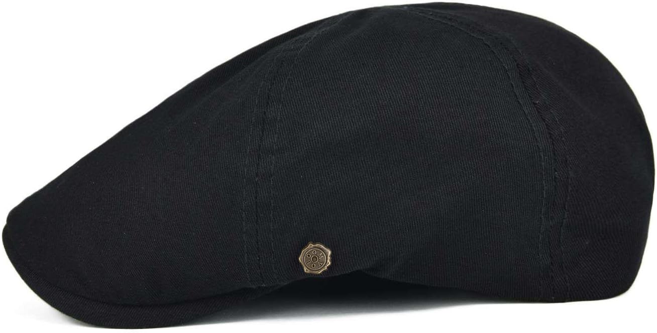 VOBOOM Cotton Flat Cabbie Hat Gatsby Ivy Irish Hunting Newsboy Cap - Image 2