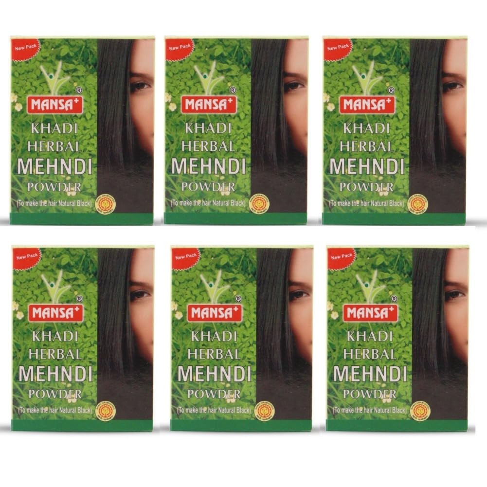 MANSA Herbal Mehndi Powder 300g PACK Of 6 (Black)-image-2