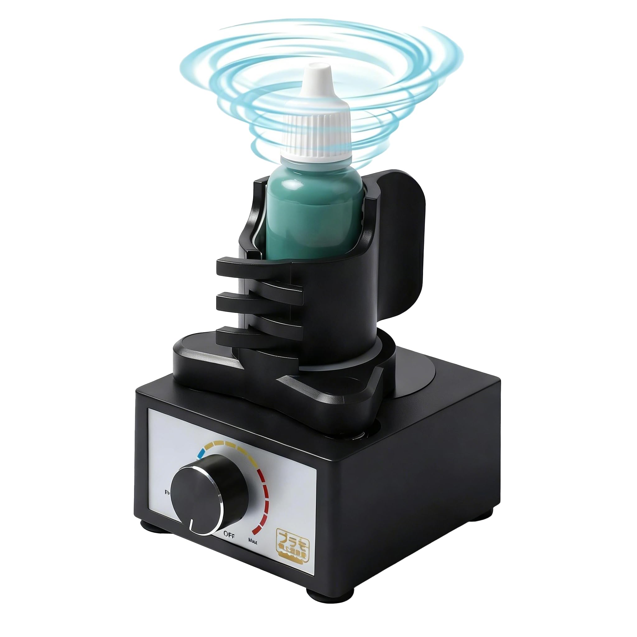 Vortex Mixer, kompatibel mit Hobby-Modellfarben, Acryl und Nagellack, 2400 U/min, einstellbare Geschwindigkeit, Farbstreuer für 10–100 ml Behälter, Freisprech-Labor-Mixer mit stabilem Saugfuß