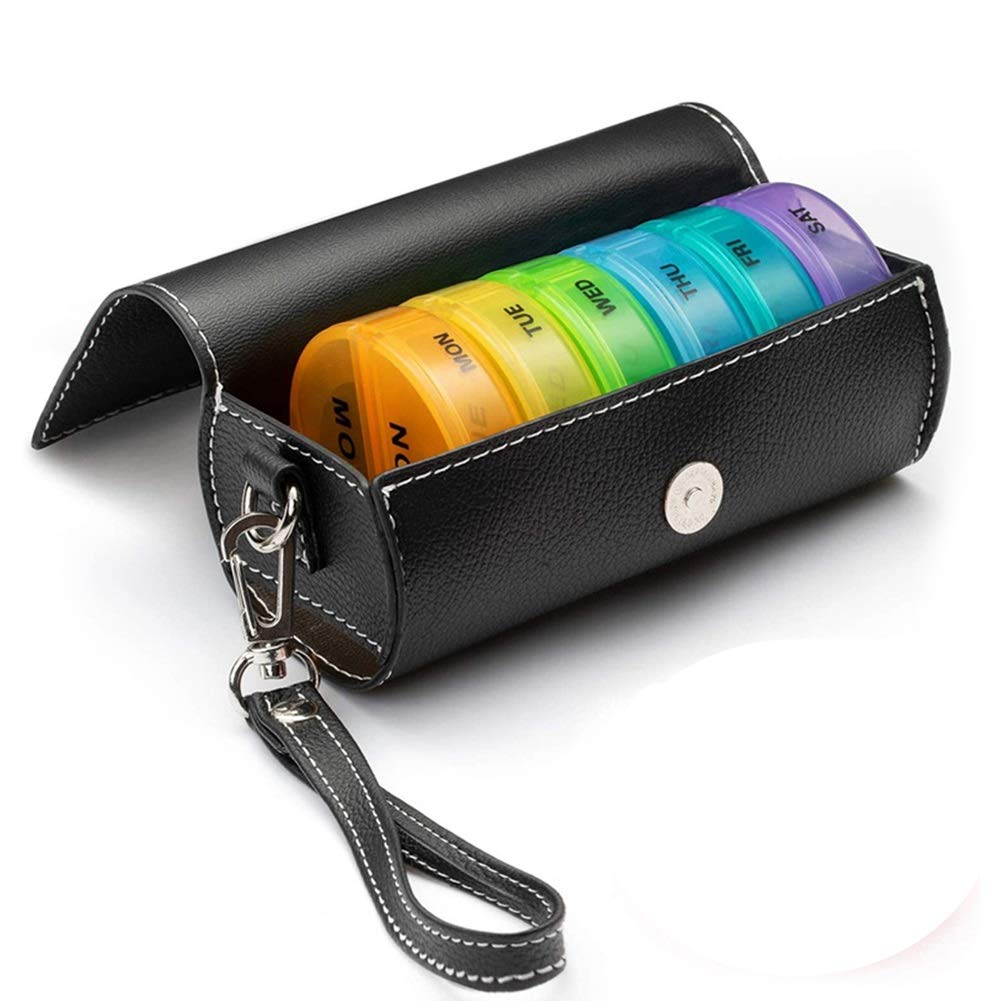 Chillers Tablet Box 7 Days In The Morning In The Evening, Pill Box Around 2 Compartments, Medicine Box, Medicine Dispenser More Handy And Moisture-Resistant