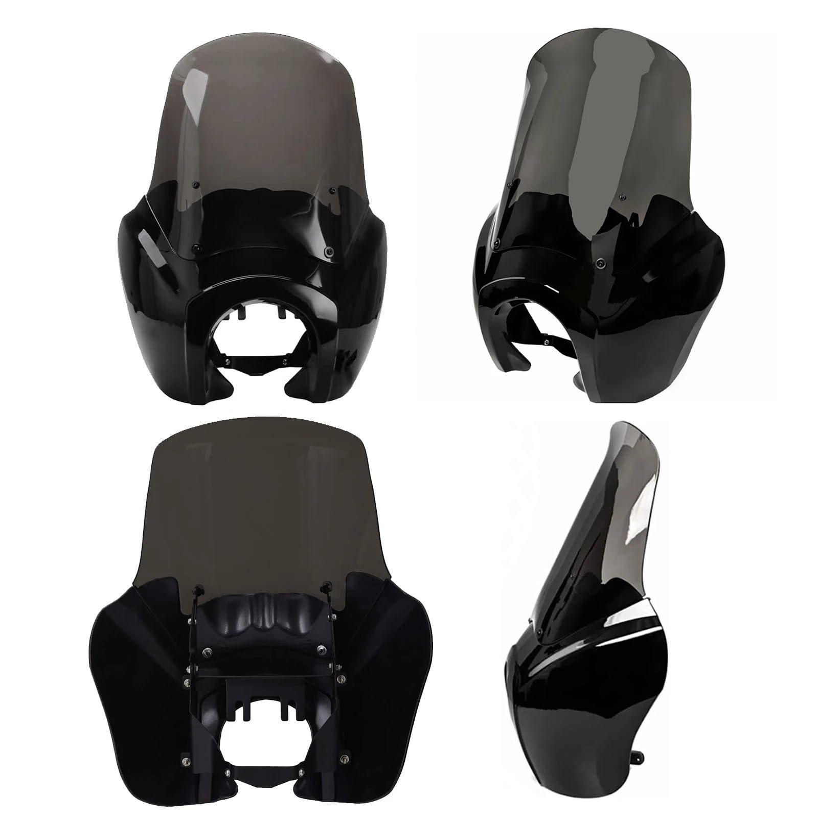 Przednia szyba motocyklowa Zestaw Owiewki Motocykla Pasuje Do Harley Dyna FXDXT T-Sport, Osłona Reflektora 5,75", Wiatroszczelna, 15", Z Przedłużeniem