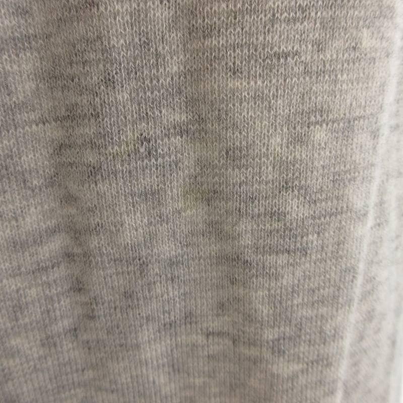 ミッシュマッシュ MISCH MASCH カーディガン ビジューボタン ビーズ刺繍 M グレー UO MG レディース