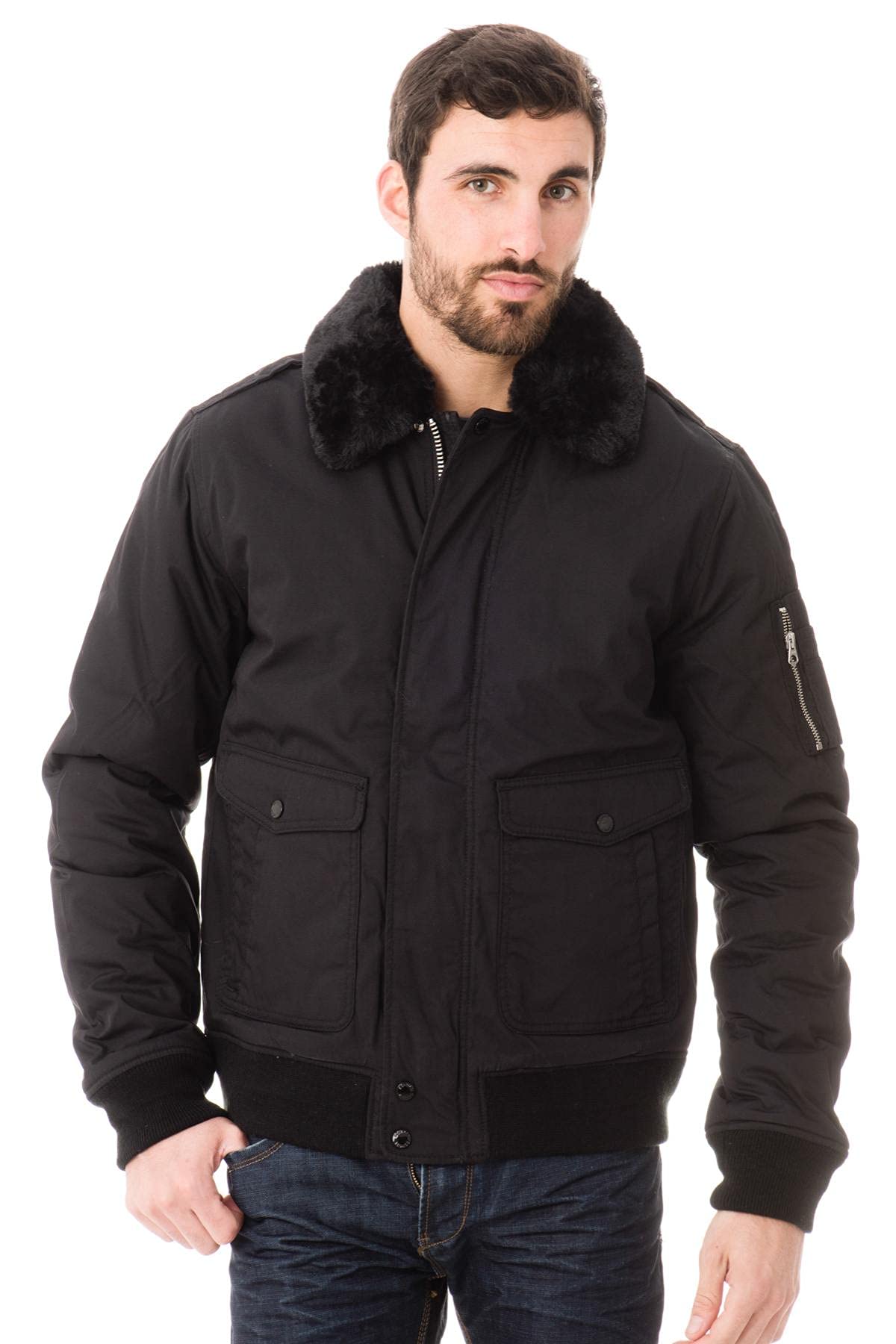 Schott NYC Men's Air Jacket, Blue, XXL