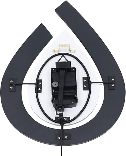 Miniatura 6 de DYRABREST Reloj de pared grande de 28.7 pulgadas, reloj de pared moderno de péndulo grande, silencioso sin tictac, funciona con pilas, para