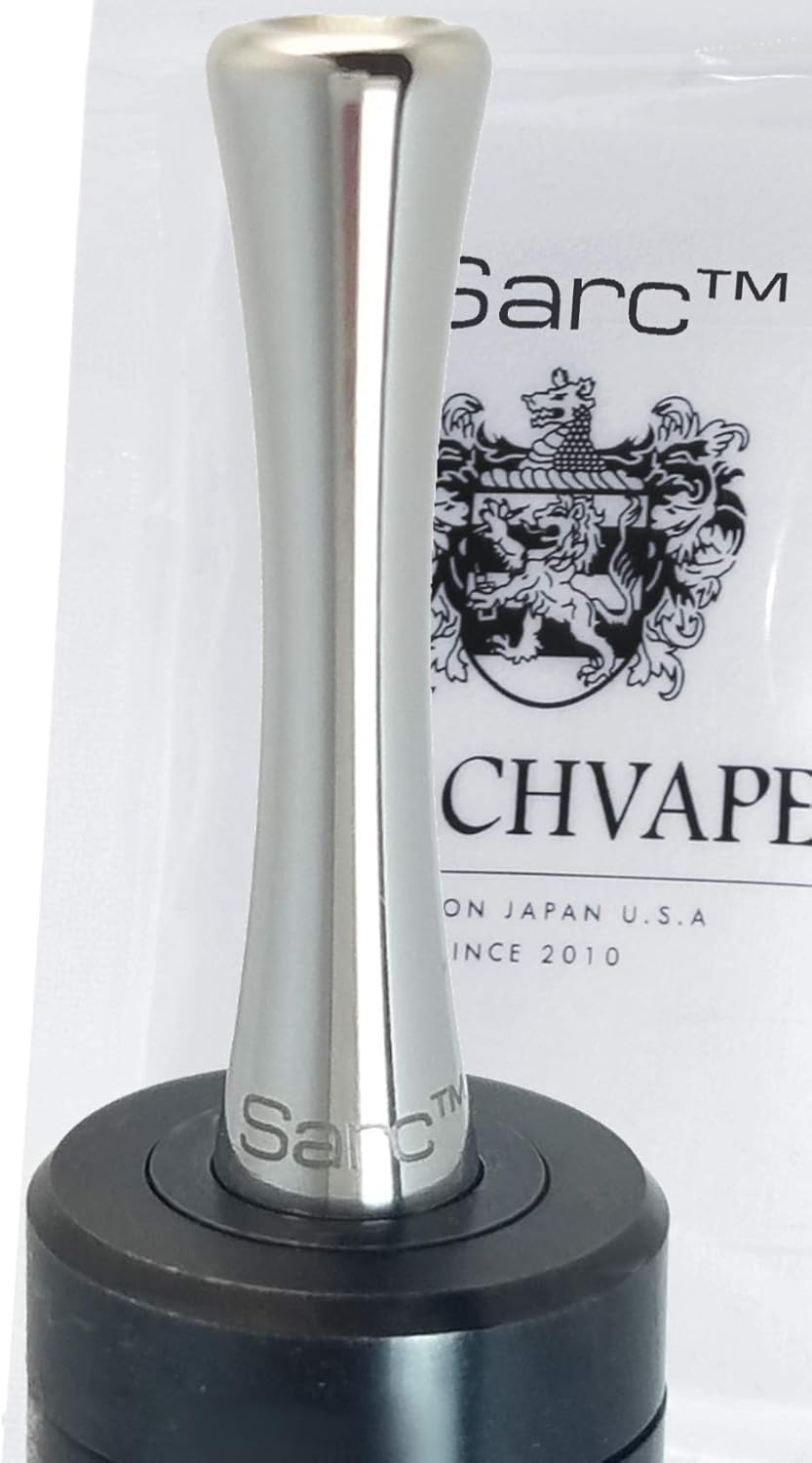 Amazon Peach Vape Sarc 正規品 39 5mmミドルサイズドリップチップ 510規格 紙タバコに近い吸い心地 ステンレスシルバー Peach Vape アトマイザー