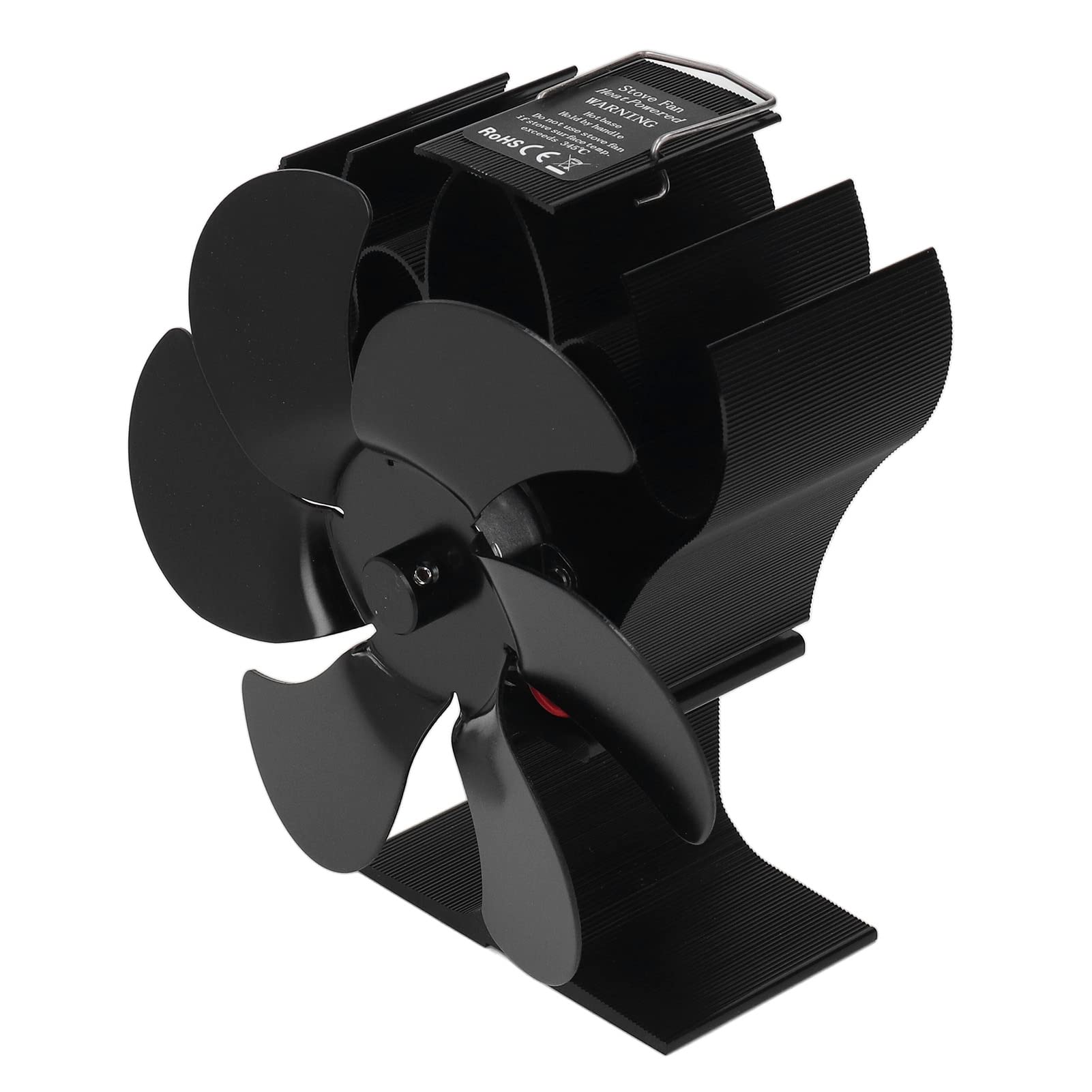 mingzhe Ventilatore per Stufa a Legna a 6 Pale con Funzionamento Silenzioso per Un'efficiente Distribuzione del calore. Alluminio 152 Mm