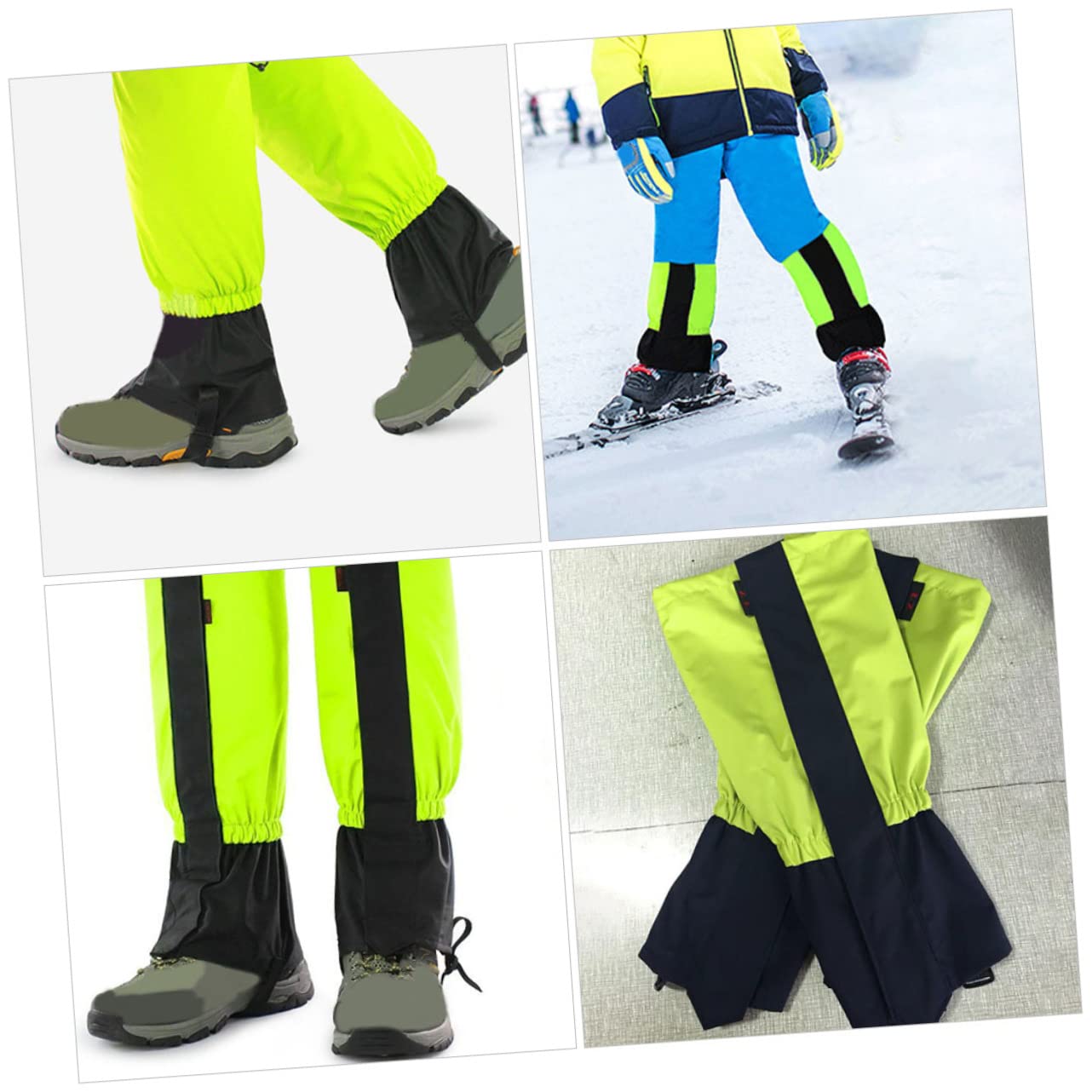 CORHAD Waterproof Leg Gaiters for Snow Leg Protective Covers Elastic Band for Hiking Climbing Winter Outdoor Activities