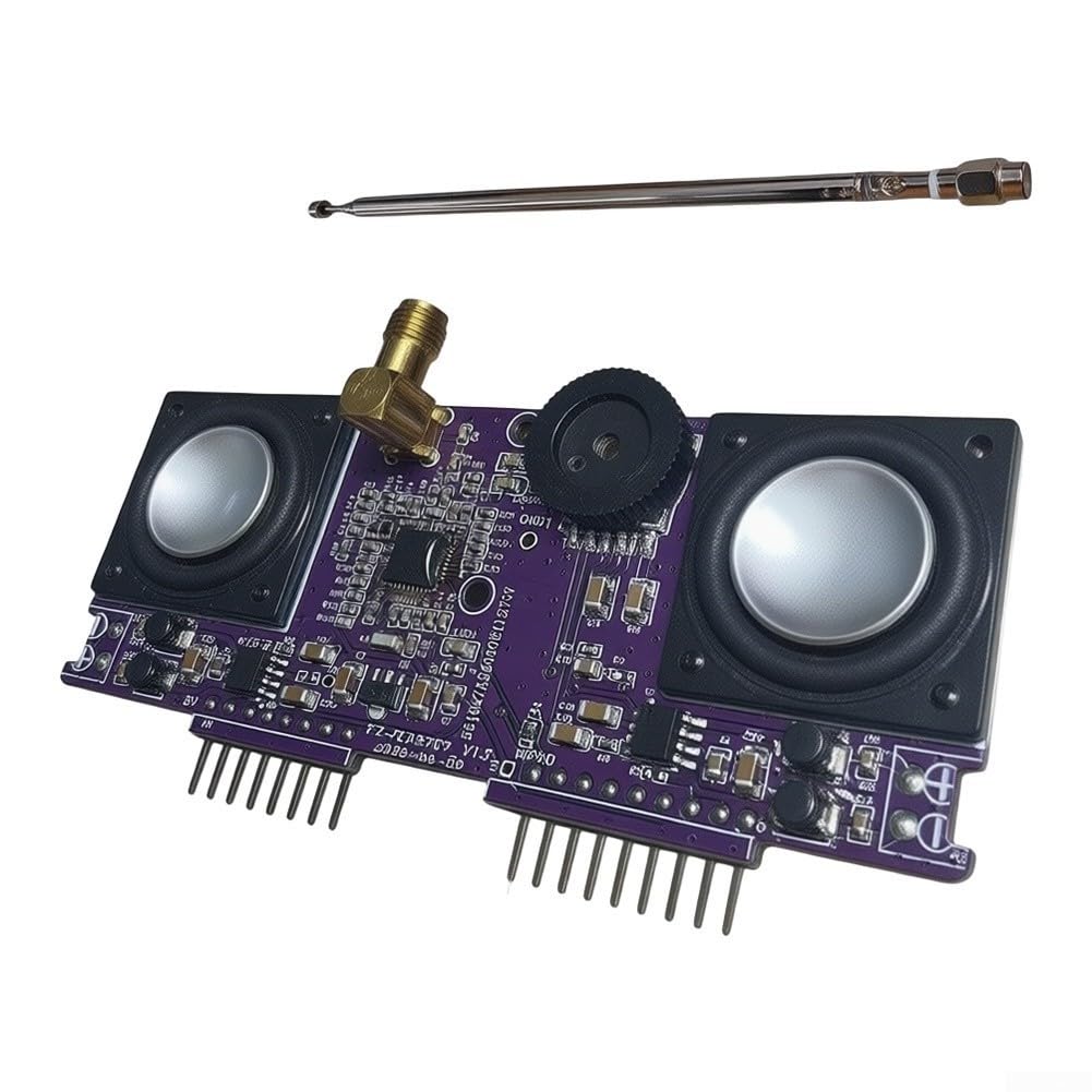TEA5767 Componente radio FM per Flipper per zero – Ricevitore 76-108MHz con uscita audio 2W & estensione plug-and-play (senza shell)