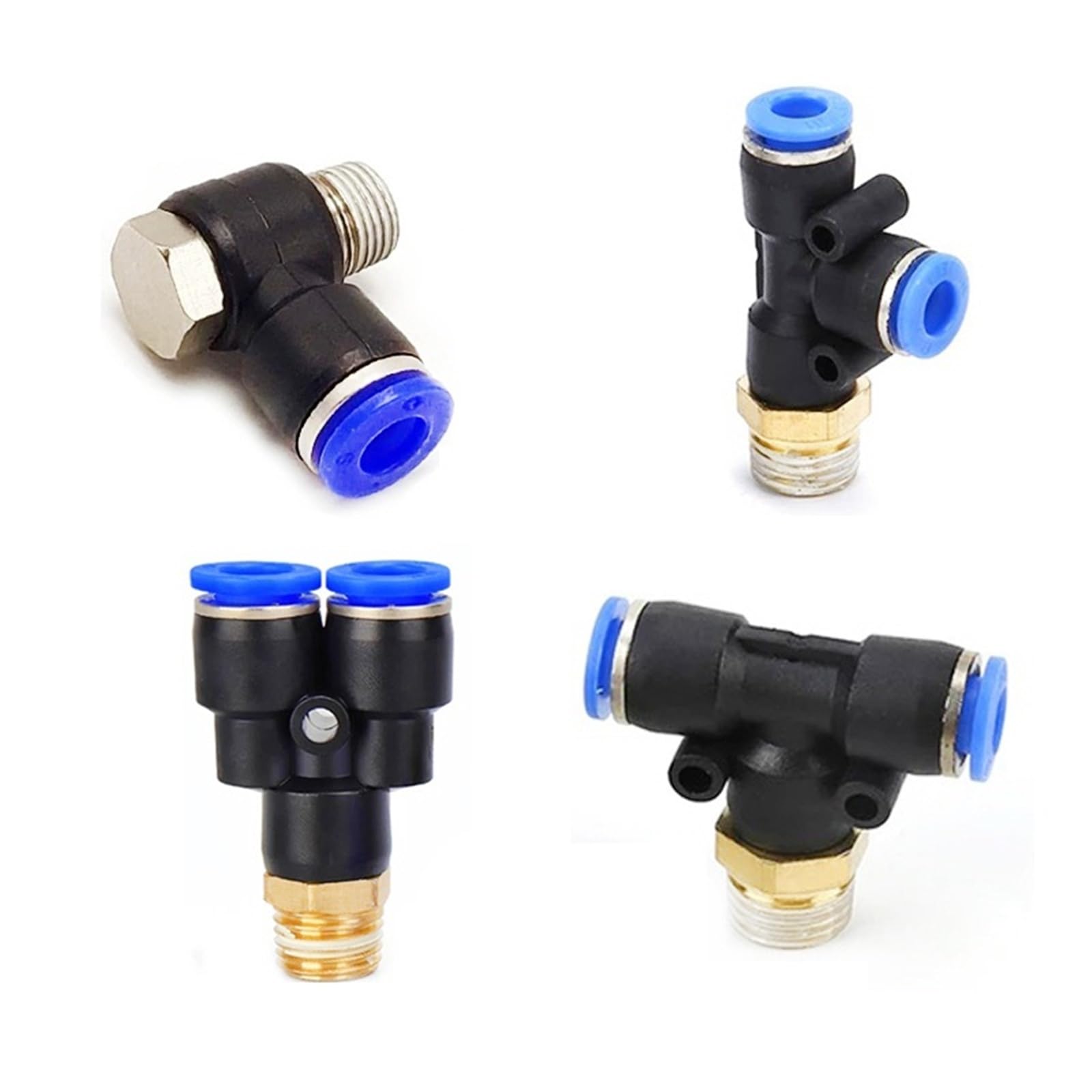 Conector neumático tipo PX PB PD PH con rosca macho para tubos de aire comprimido 1