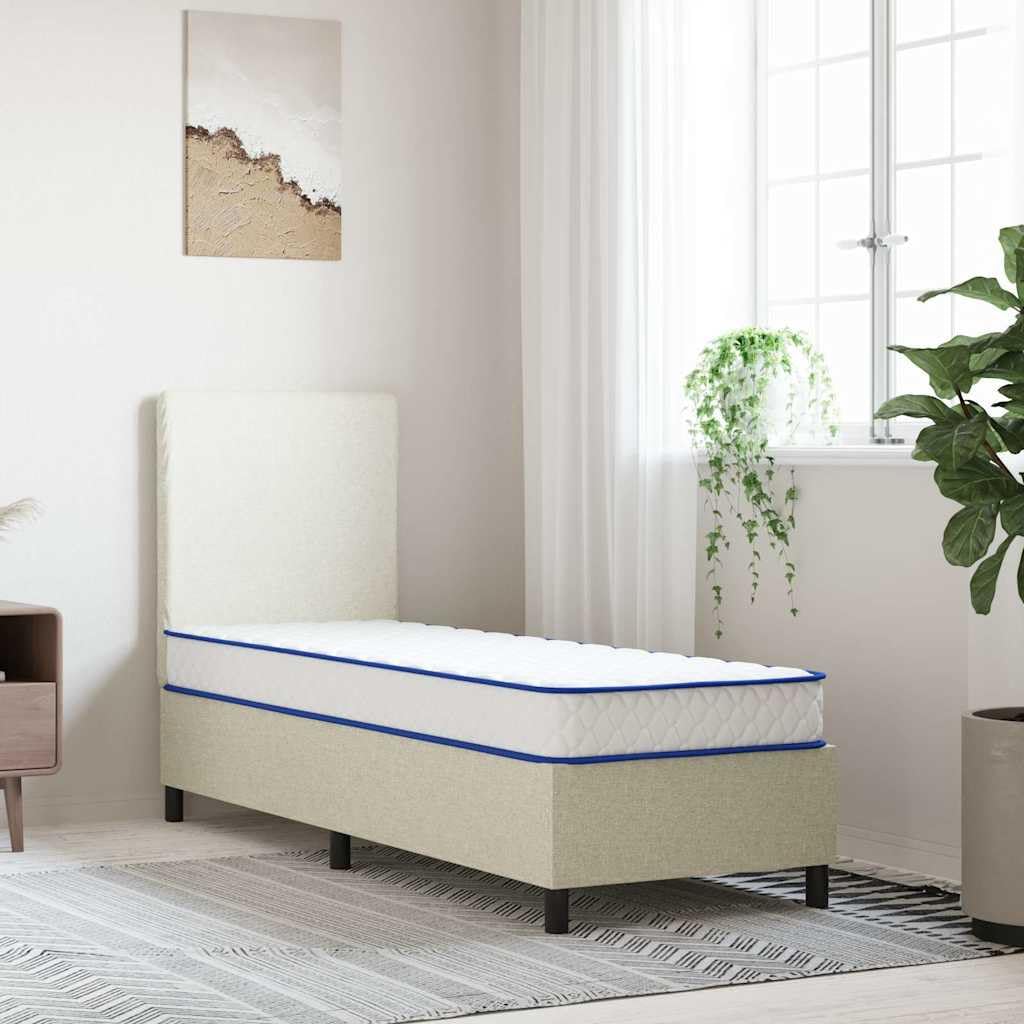 Materasso in schiuma viscoelastica bianca, 70 x 200 x 17 cm, morbido