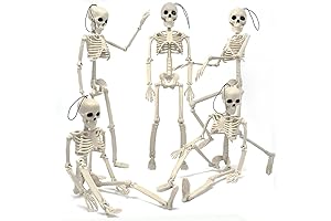 UMEELR: 5-Count Hanging Skeleton Halloween Decorations