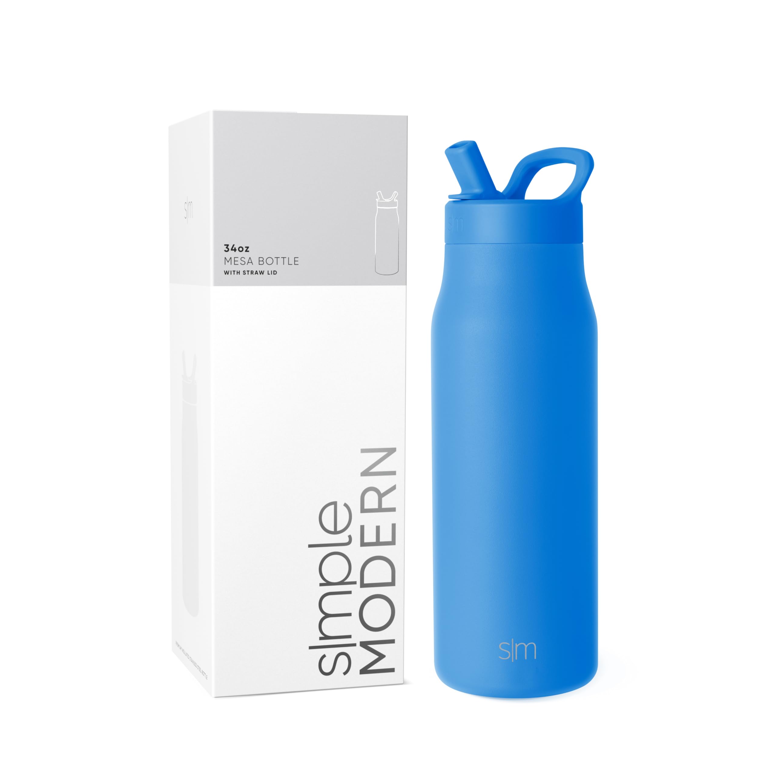 Amazon.com: Simple Modern Water Bottle with Straw lid | Insulated