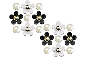 Flower Power: Crocs Charms in Black and White