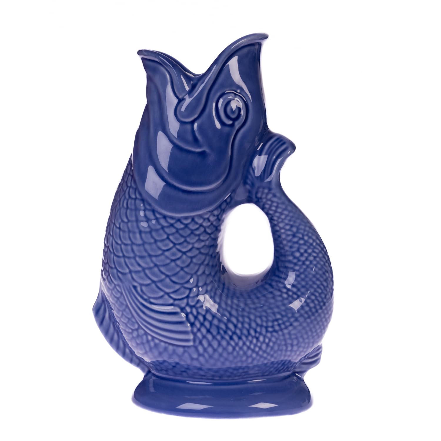 Gurgly Iconic Lavender Glug Jug Large 28cm 1.4L – Fish Water Jug, Decorative Fish Vase, Ornament, Carafe