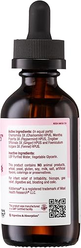Miniatura 8 de Maxi-Health - Agua homeopática para bebés - Cólico infantil hipo y alivio de gas gotas de hierbas de acción rápida premium  20fl oz