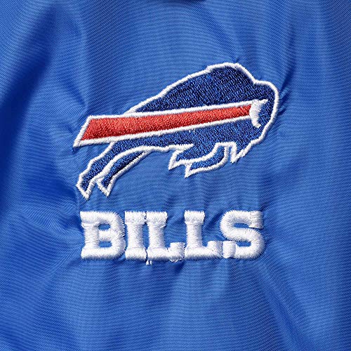 Image of Men's Royal Buffalo Bills Coaches Classic Raglan Full-Snap Windbreaker Jacket