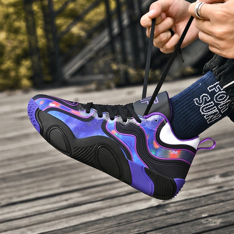 Zapatillas de Baloncesto Unisex con Amortiguación Transpirable Antideslizante