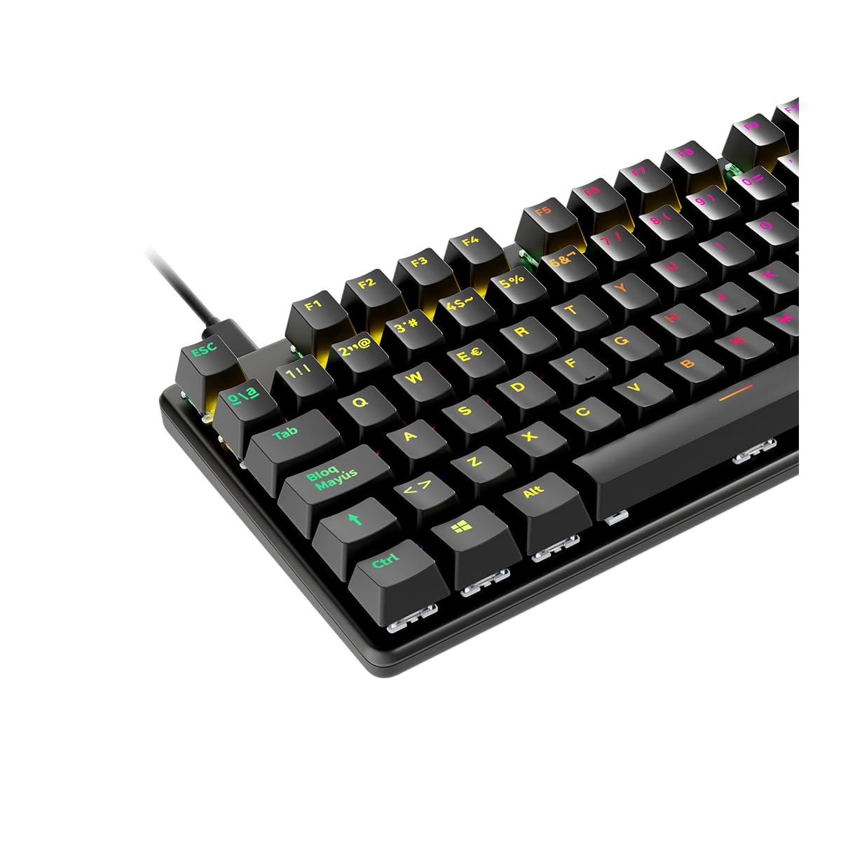 NEWSKILL Serike TKL V2 Negro | Switch Red Hotswap | Teclado Mecánico Gaming