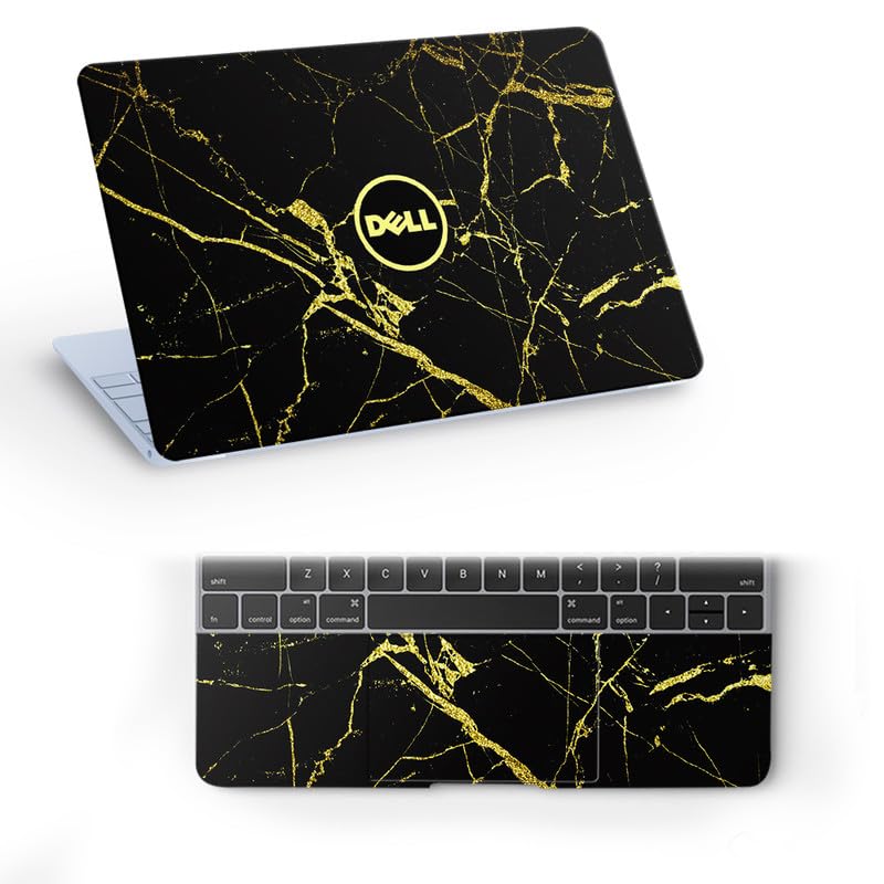 Galaxsia DL226 Top+Wrist Pad Vinyl Laptop Skin/Sticker/Cover for 15 to 15.6 Inches Laptops Laminated-Removable-HD Quality Compatible for Dell-(15x10 Inches)