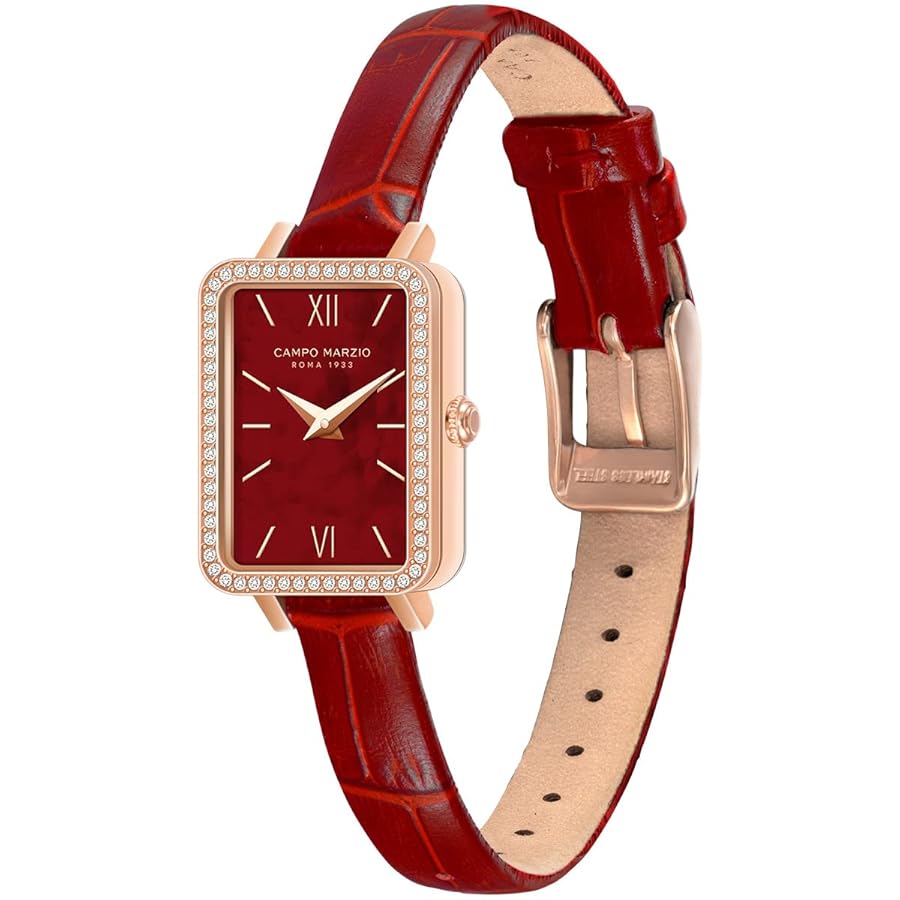 カンポ マルツィオ CAMPO MARZIO 腕時計 レディース Sicily シシリー シチリア メッシュベルト ステンレス イタリア ドレスウォッチ プレゼント 正規販売 腕時計 「CAMPO MARZIO⁄カンポマルツィオ」TURIN スクエアウォッチ レザーバンドタイプ レディース