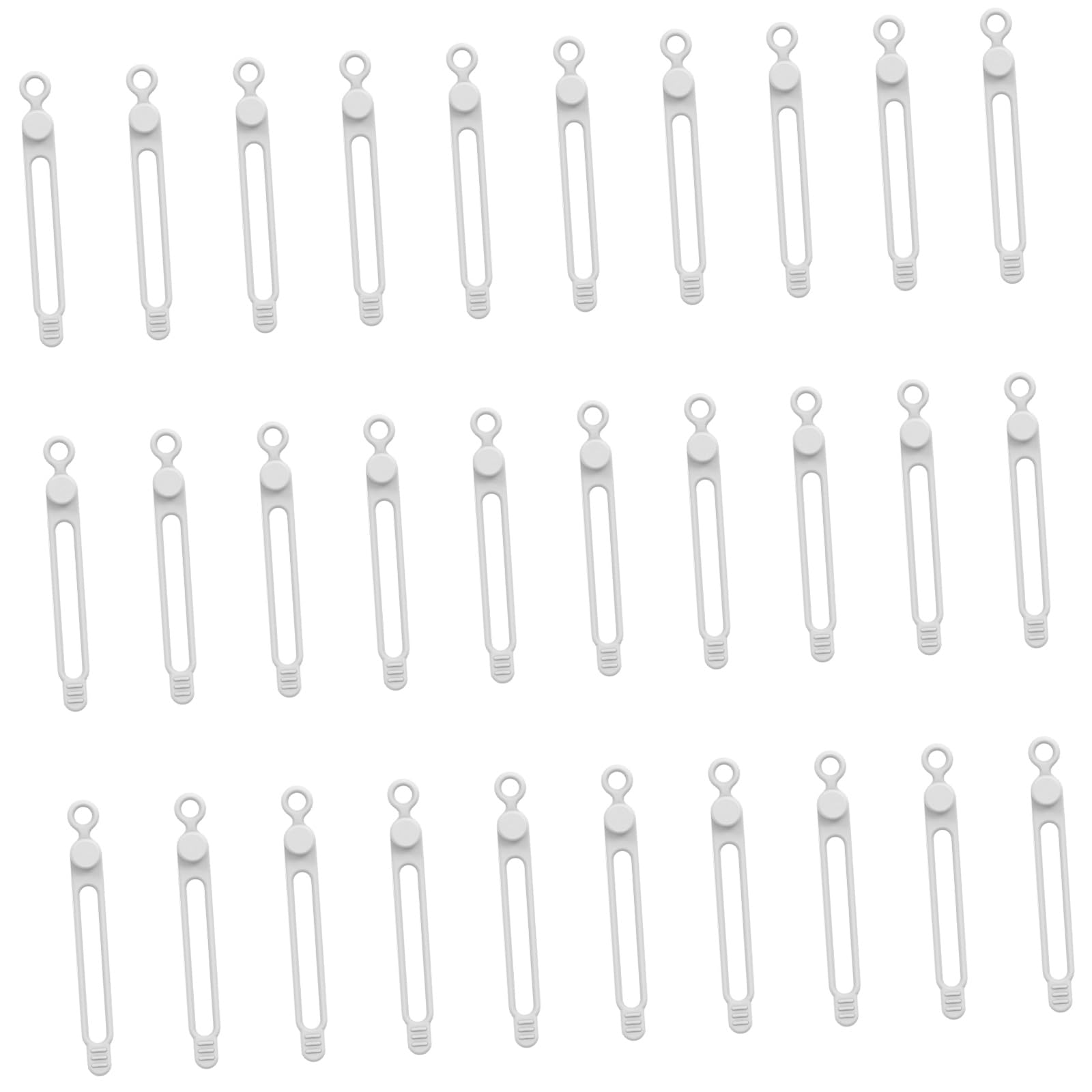 Flexible Silicone Cable Tie Cord Organizer Tangle Free Management Silicone Cable Tie Organizer for Electronics Accessories