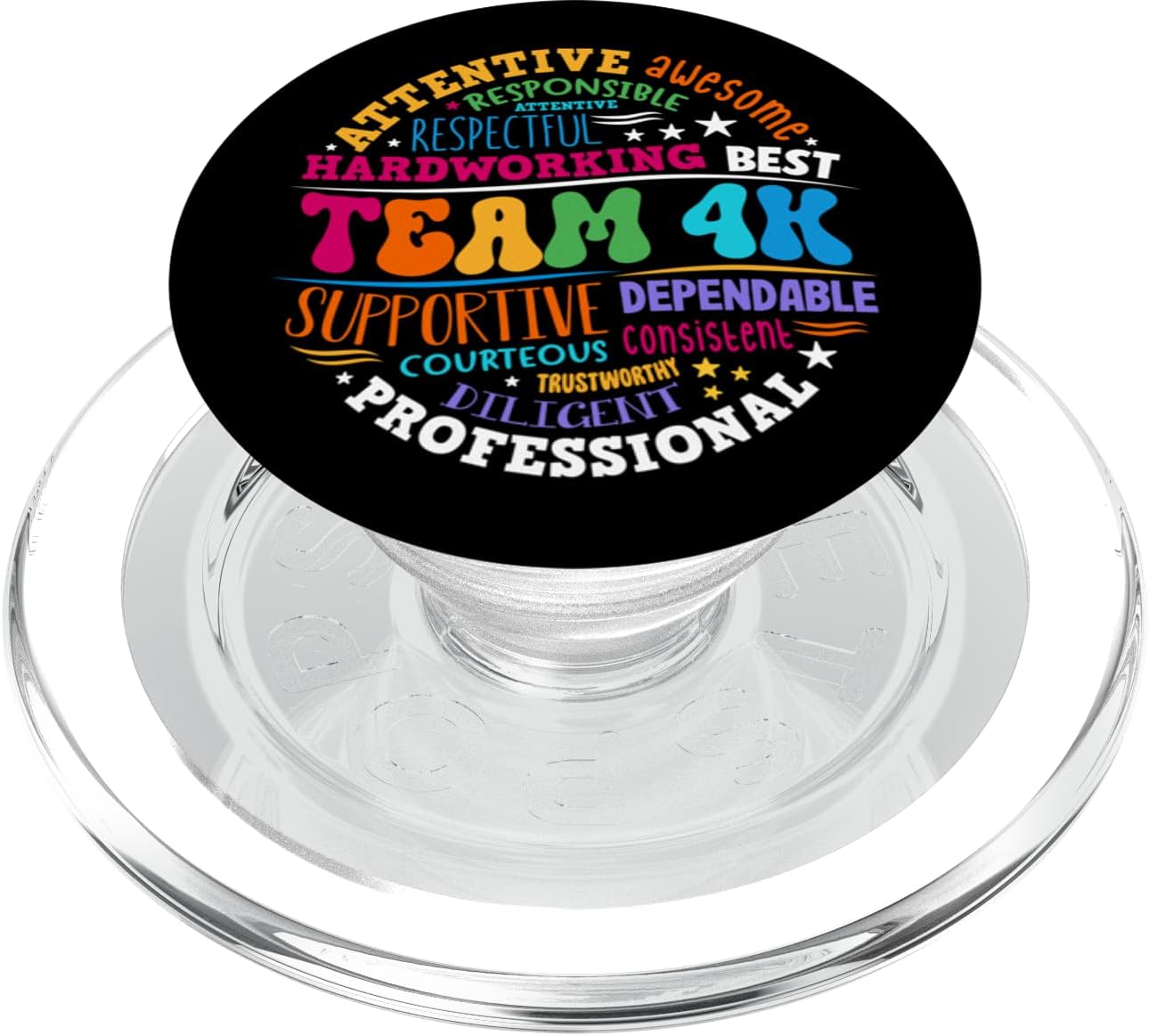 Groovy Team 4K Crew Teacher Kindergarten Kinder Elementary PopSockets PopGrip for MagSafe
