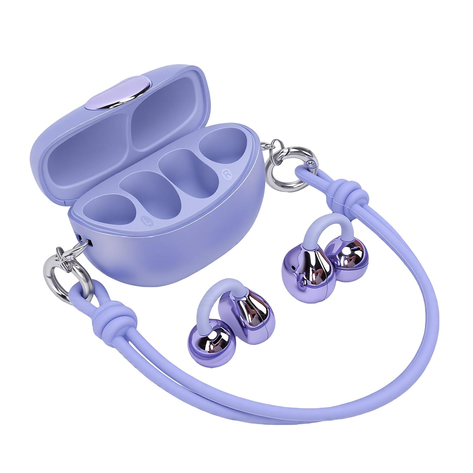 Luocute Écouteurs à Clipser pour Femmes, Traduction en 164 Langues (Purple)
