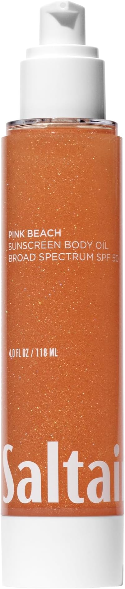 SPF Body Oil - Broad Spectrum SPF 50 PA++++ Sunscreen. Lightweight Dry Oil with Sun Protection and Moisturizing Kukui & Mongongo Extracts. Pink Beach Scent, 4floz Vacation Essential