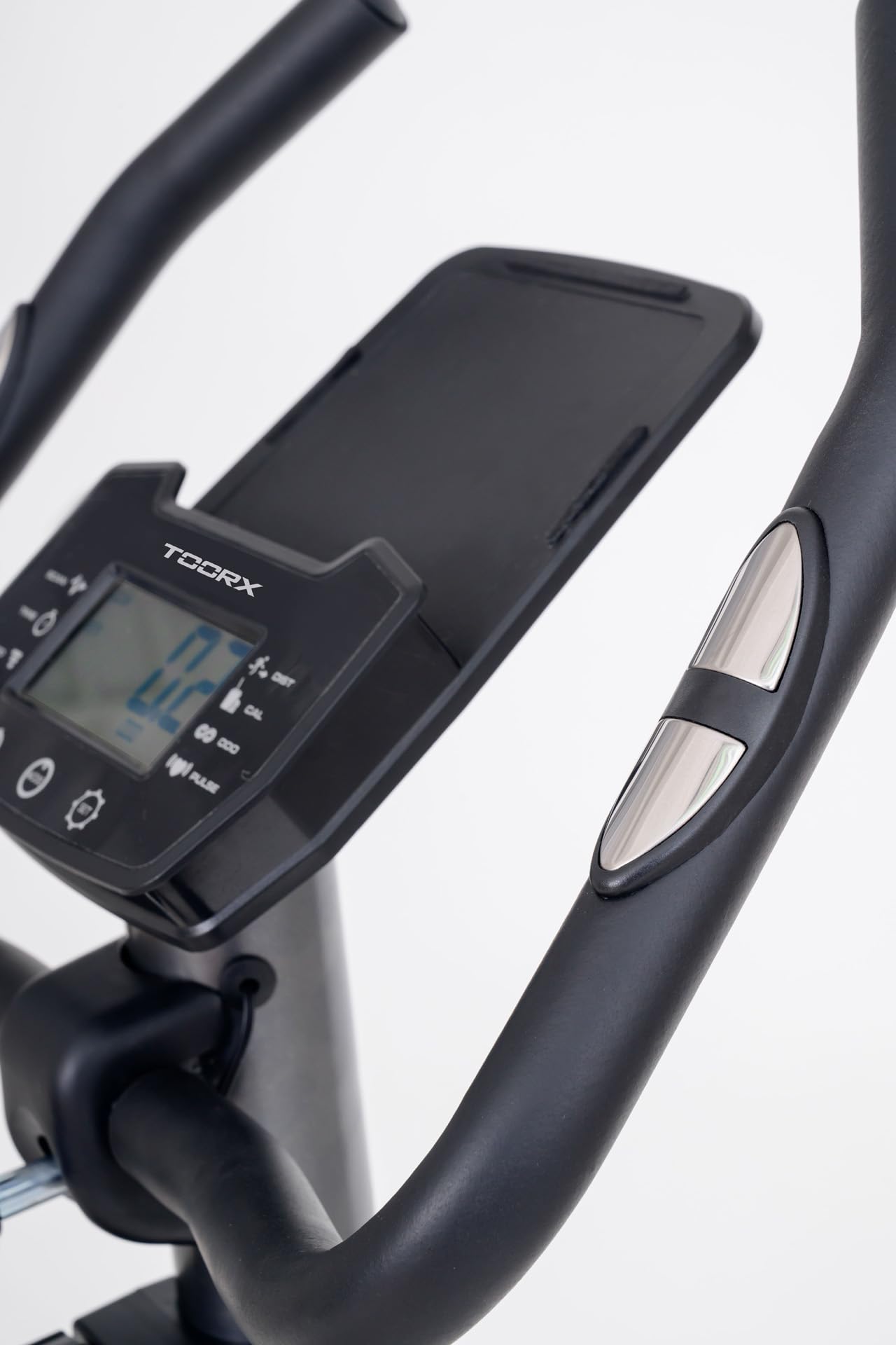 Toorx BRX-65 [Cyclette Magnetica Bici da Camera Fitness 8 Livelli Resistenza] Bike Cardio Home Training con Volano Magnetico Display LCD Sensori Pulsazioni Sella Regolabile Allenamento Casa