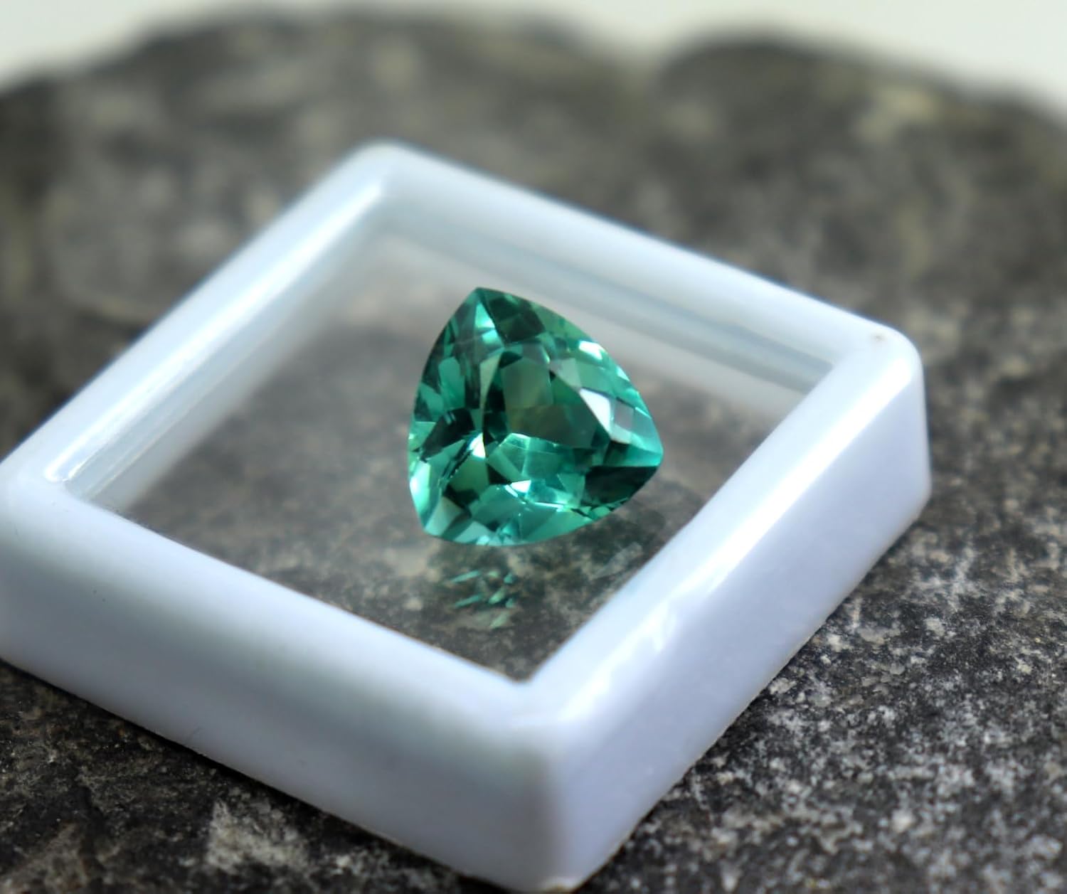 Certified Grandidierite Faceted Trillion Cut 5CTs Bluish Mined Grandidierite Top Quality Loose Gemstone Beautiful Color For Jewelry Making