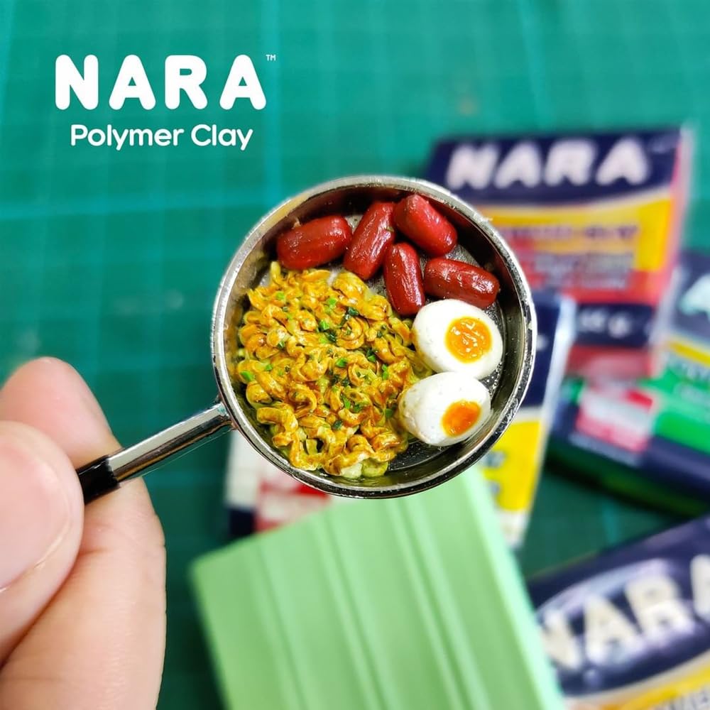 Artline Nara Polymer Clay of 55 Grams in Colour Red (2 Packs) | Ideal for Homemade Creations 2