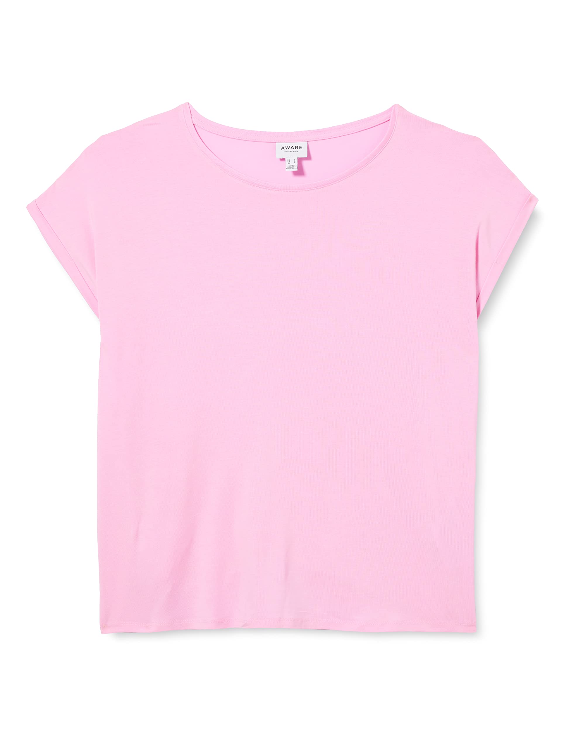 Vero Moda Women's Bonbon Vmava Plain Ss Top Gajrs Noos, Large