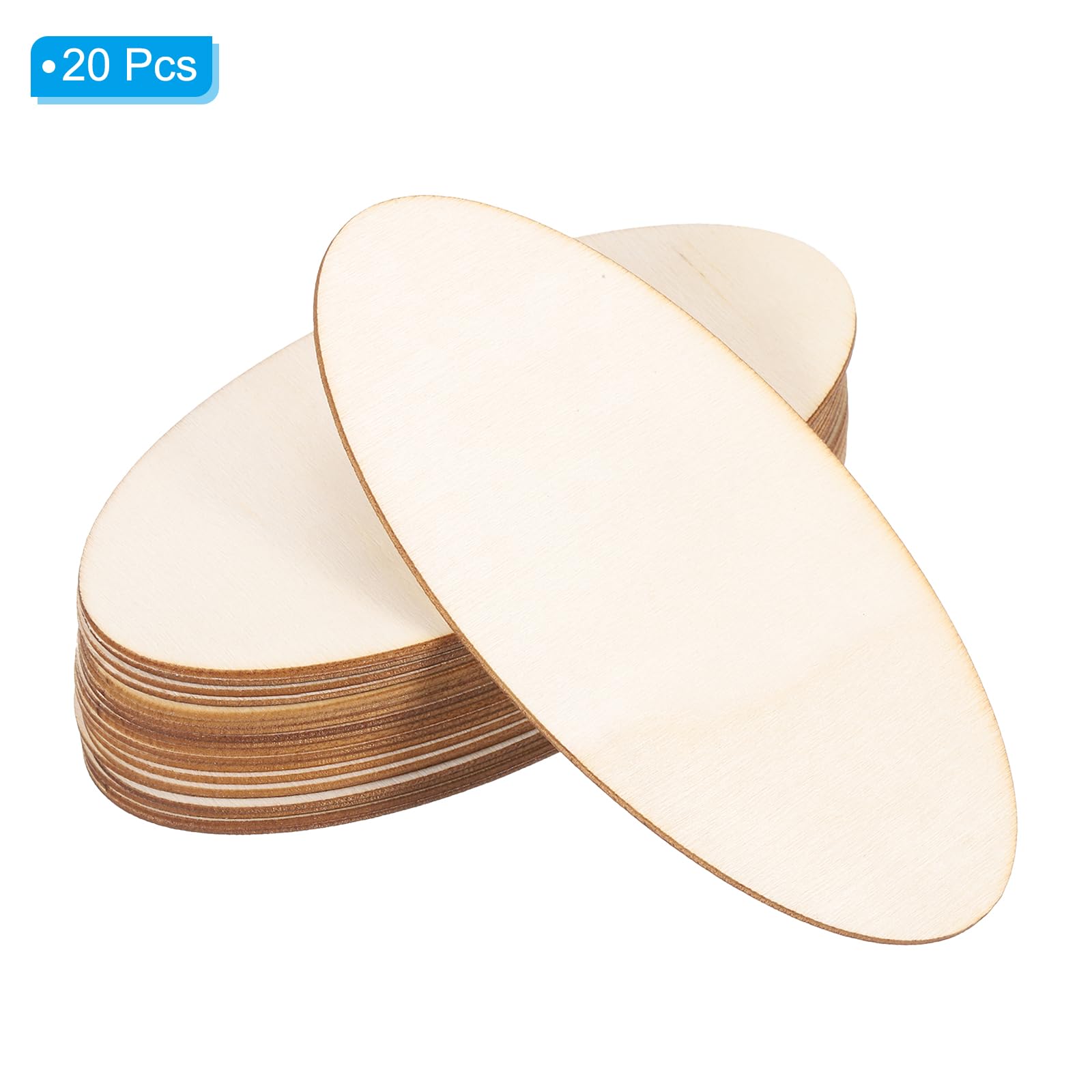 PATIKIL 120x60mm Wood Pieces - Image 3