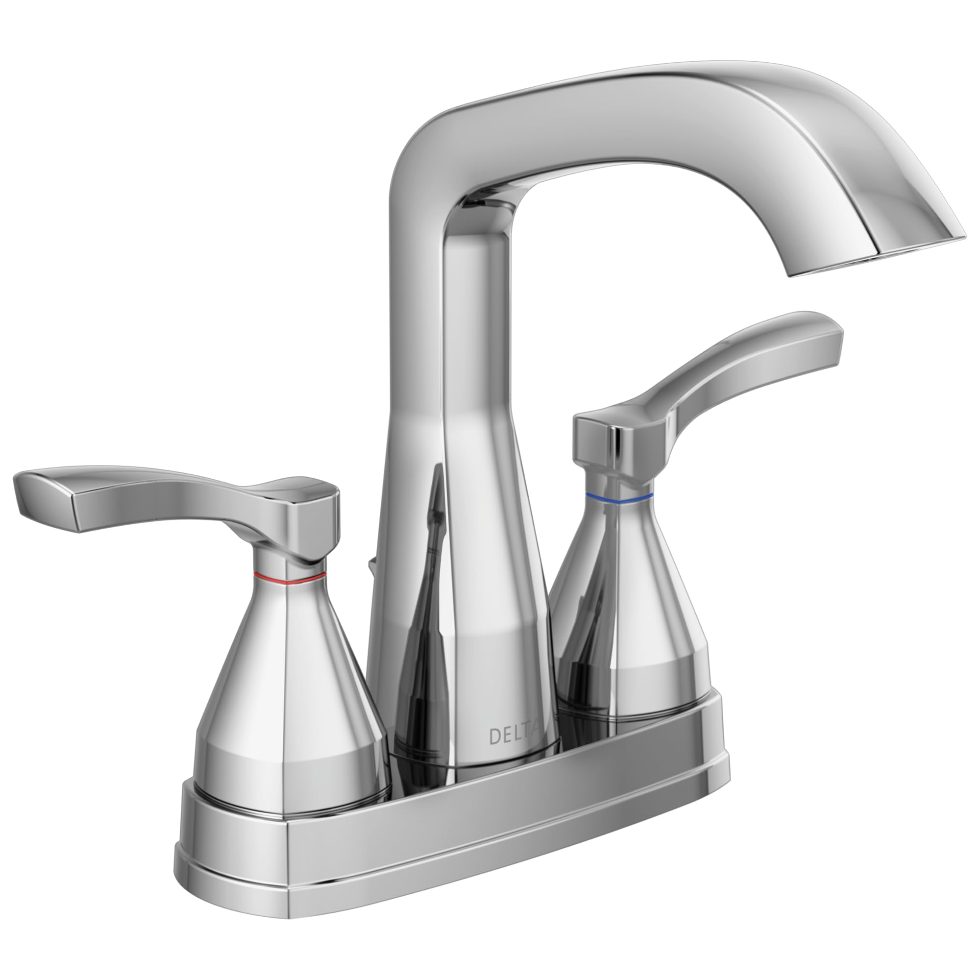 Delta Faucet Stryke Centerset Banyo Bataryası Krom, Banyo Lavabo Bataryası, Elmas Mühür Teknolojisi, Metal Tahliye Grubu, Krom 25776-MPU-DST