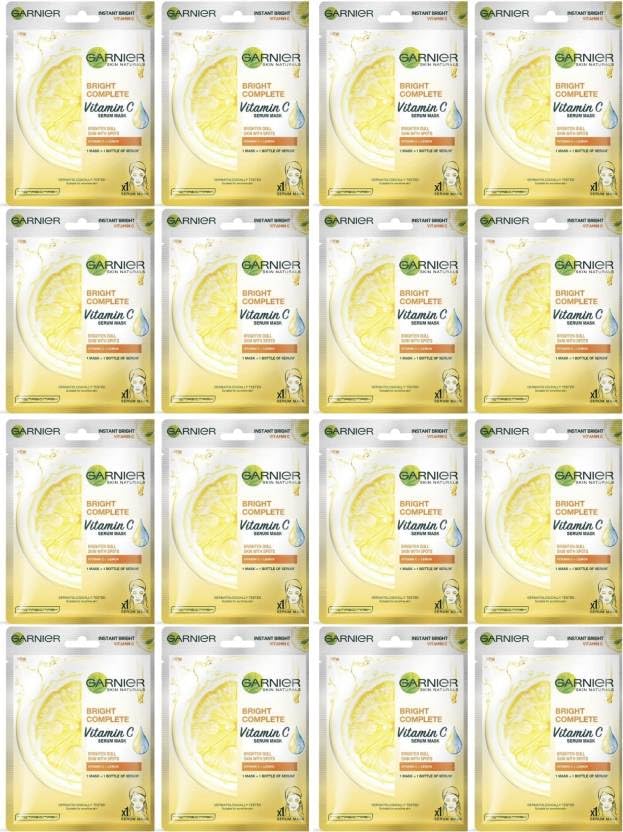 GARNIER Skin Naturals Bright Complete Vitamin C Serum Sheet Mask (Yellow)(448 g)